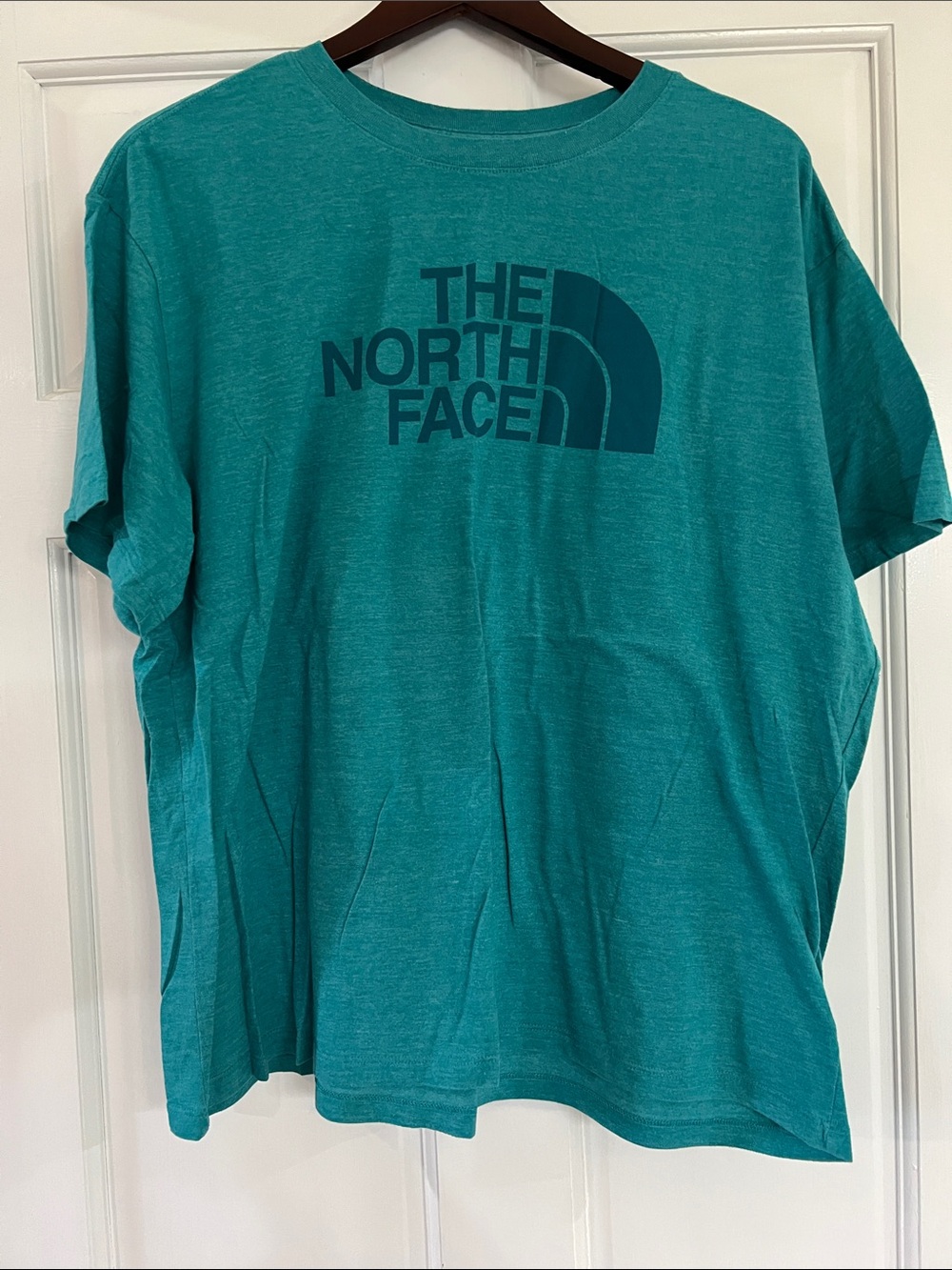 The North Face Teal Logo Short Sleeve Tee